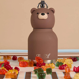 Бутылка-термос для напитков Asobu "Mini Bestie",медведь, 200 мл